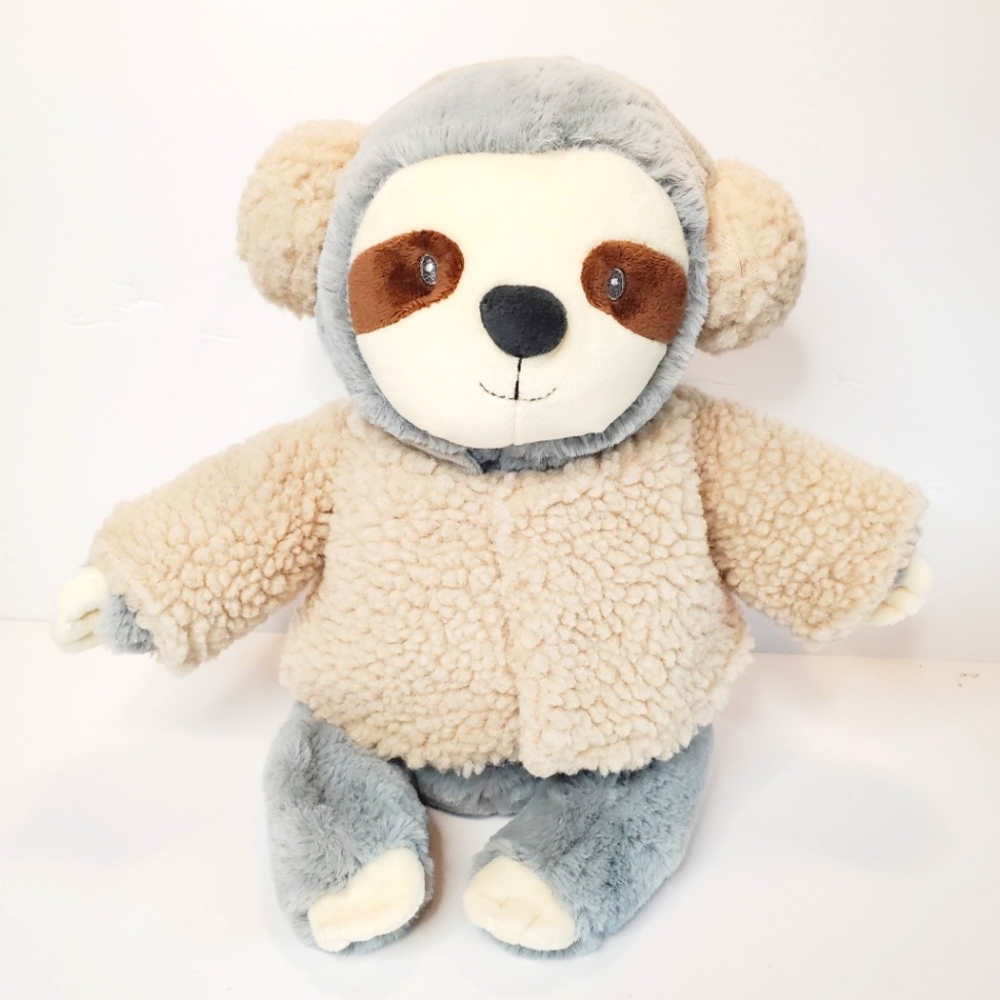 Indigo baby by Gund Winter Sloth with jacket and ear muffs